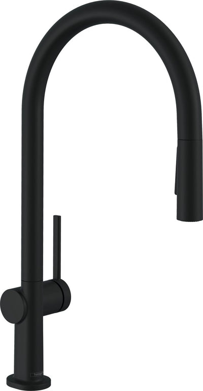 Hansgrohe talis 1-gr robinet de cuisine 210 avec douchette extractible noir mat
