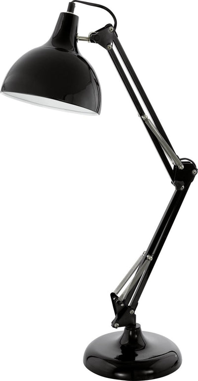 Eglo vintage borgillio - lampe de table - 1 lumière - noir