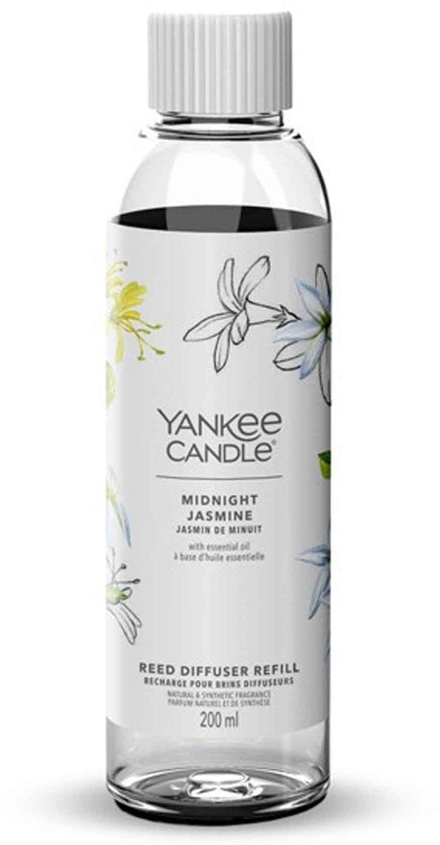 Bougie Yankee - recharge pour bâtonnets parfumés 200 ml - jasmin de minuit