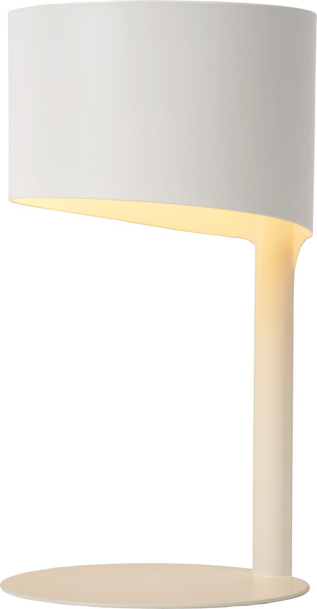Lucide knulle - lampe de table - ø 15 cm - 1xe14 - blanc
