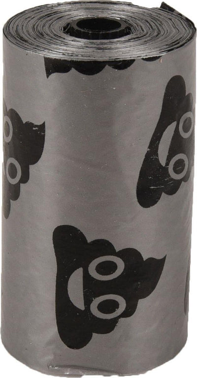 Flamingo - sacs à crottes pour soins pour chiens forta - gris - 4 x 15 sacs