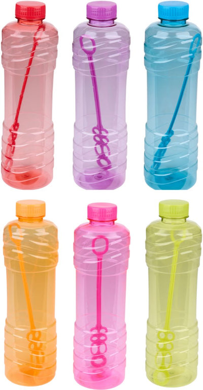 Eddy Toys souffleur à bulles - flacon de recharge 1 litre - liquide pour souffler des bulles avec bâton à bulles - recharge à bulles de savon pour enfants - différentes couleurs - assorti - 1 couleur aléatoire