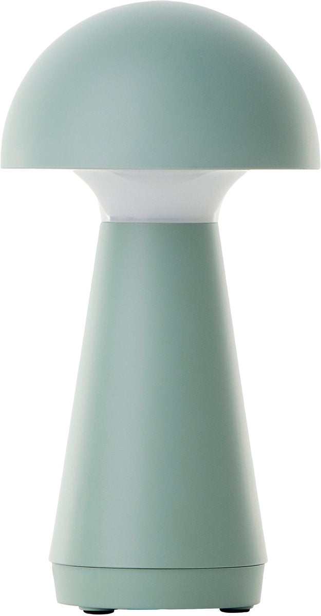 Brilliant navabi - lampe de table d'extérieur - led 2w - ø 9,5 cm - 130 lm - 3000k - dimmable en 3 étapes - rechargeable USB - ip44 - vert