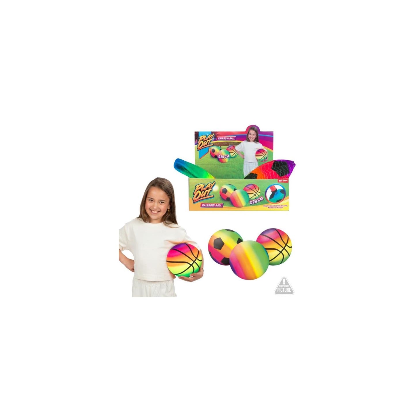 Boule arc-en-ciel Toi-toys - 20cm