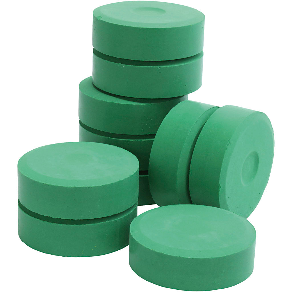 Colortime Tempera Liquid Watercolor Paint, H: 19 mm, d 57 mm, vert, 10 pièces 1 boîte