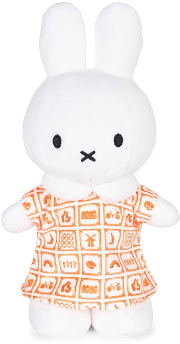 Bon ton toys Miffy - robe orange de Delft - 24 cm