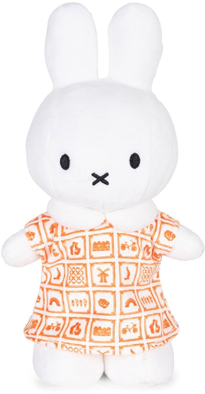 Bon ton toys Miffy - robe orange de Delft - 24 cm