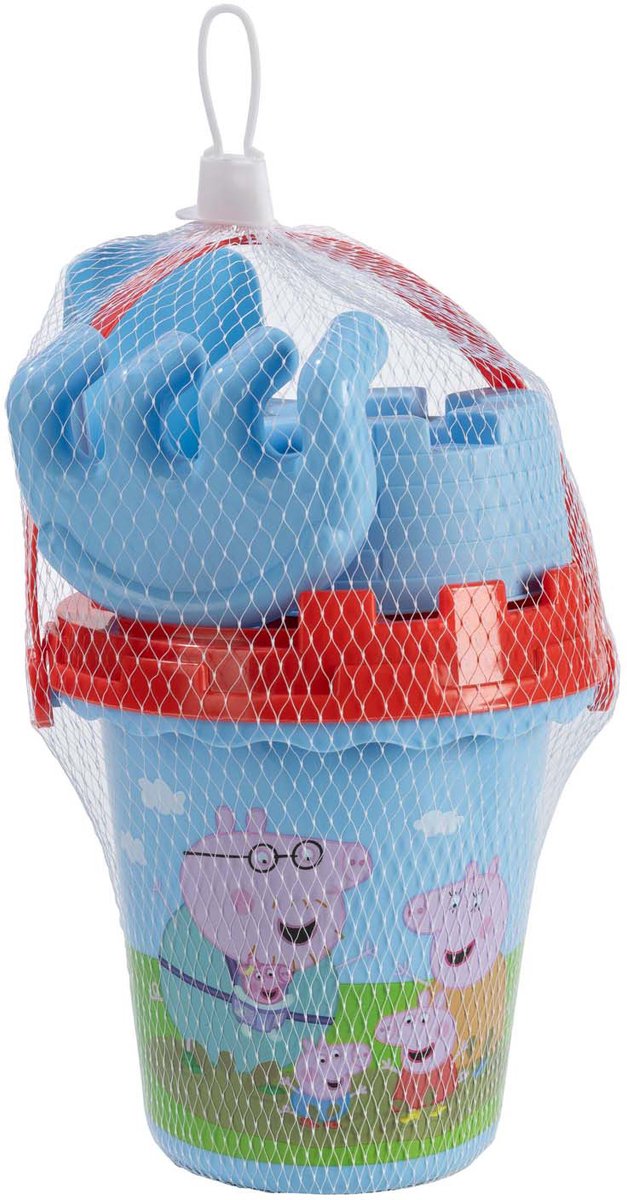 Creative craft group seau de plage peppa pig bleu - 5 pcs.