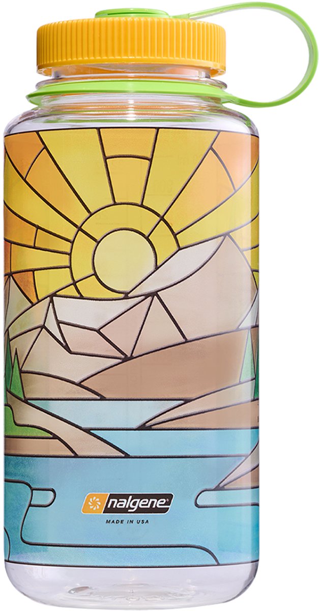 Nalgene - bouteille à large goulot - gourde - bouteille d'eau - 1000 ml de support de rivière teinté clair - sans bpa