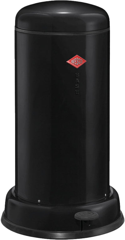 Poubelle Wesco baseboy avec fermeture amortie | 20 litres | métal - noir | poubelle à pédale