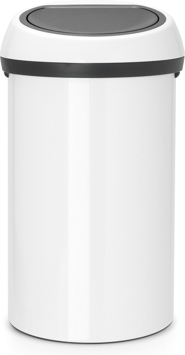 Poubelle Brabantia Touch Bin - 60 litres - blanc