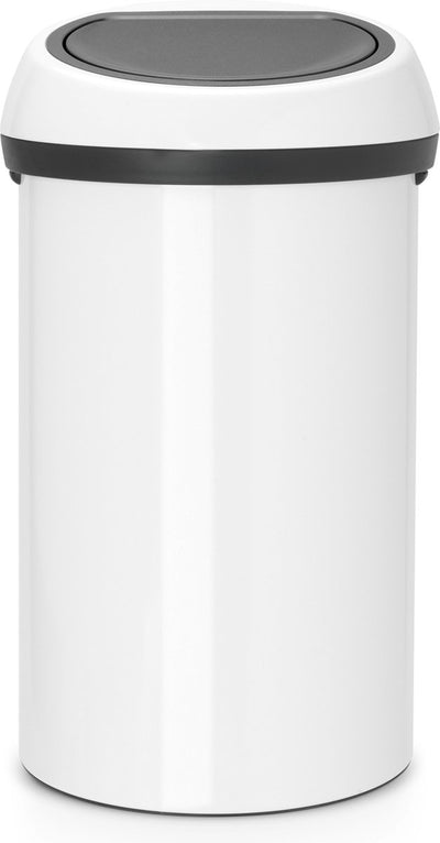 Poubelle Brabantia Touch Bin - 60 litres - blanc