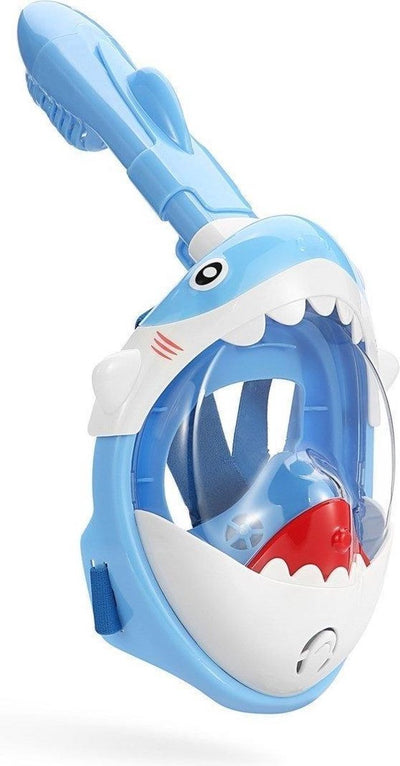 Masque de plongée avec requin Atlantis - tuba - lunettes de plongée - ensemble de tuba - masque complet - enfants - bleu