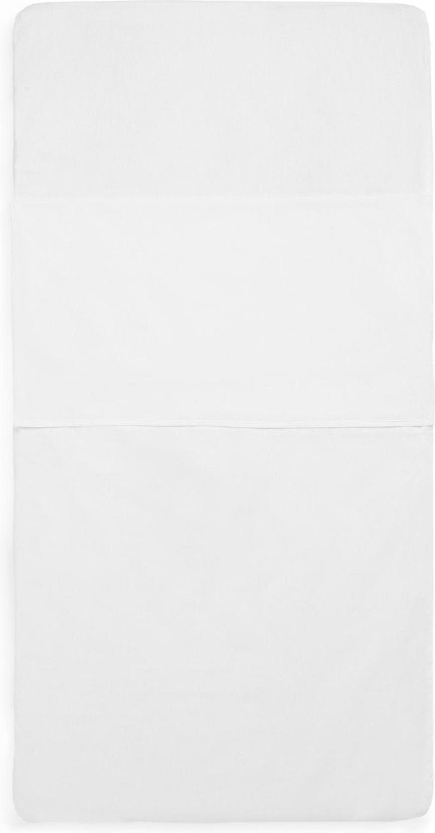 Jollein - drap-housse pour berceau (blanc) - coton - drap à pochette pour berceau, drap-housse pour bébé - 60x120cm