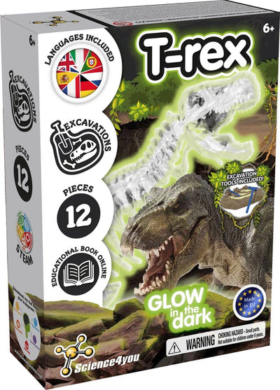Science 4 You Experiment Box T-Rex Glow dans le set sombre