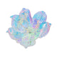 Fleur Decoris sur clip magnolia irisée dia13cm