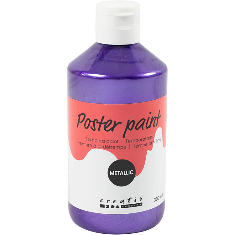 Peinture à la détrempe Creativ company métallisée, violet, 300 ml 1 boîte
