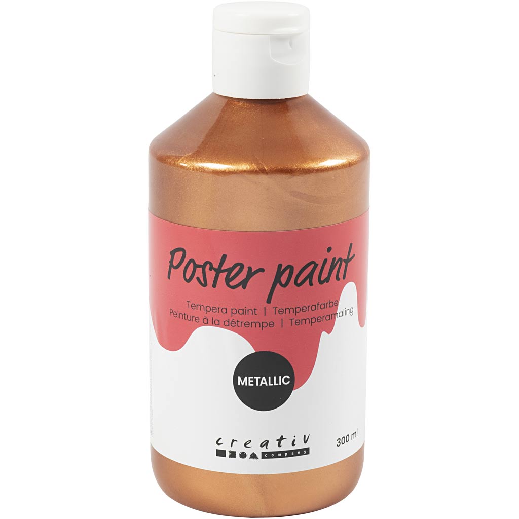 Peinture à la détrempe Creativ company métallisée, cuivre métallique, 300 ml 1 boîte