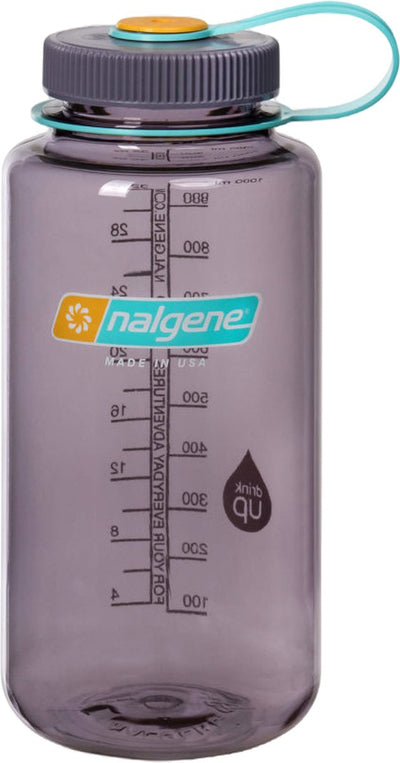 Nalgene - bouteille à large goulot - gourde - bouteille d'eau - étanche - 1000 ml - sans bpa - sustain - aubergine
