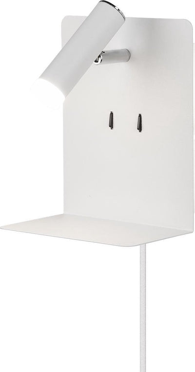 Trio element - applique - blanc mat - incl. 1x SMD 3 W - dimmable avec interrupteur - réglable en hauteur - non dimmable