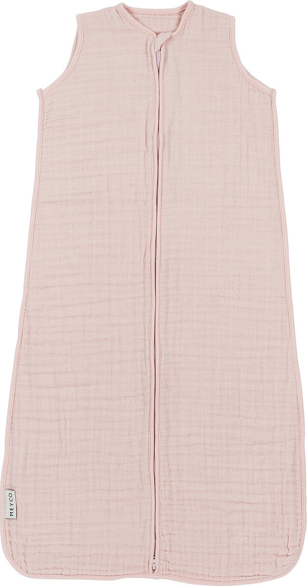 Meyco baby uni gigoteuse d'été bébé - hydrophile prélavée - rose tendre - 70 cm - 0,5 tog