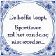 Carrelage Paperdreams bleu de Delft - le café coule
