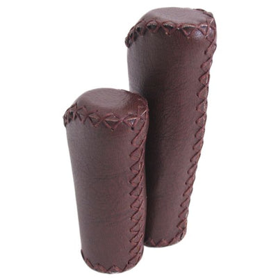 Poignées de bord en cuir Matt Dark Brown 135 92mm (emballage d'atelier)