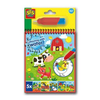SES Colors with Water Coloring Book avec Water Marker Farmhouse