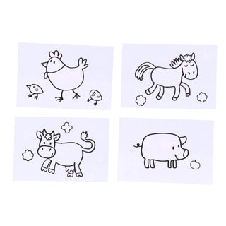 Ses mes premières couleurs avec l'eau - animaux de ferme