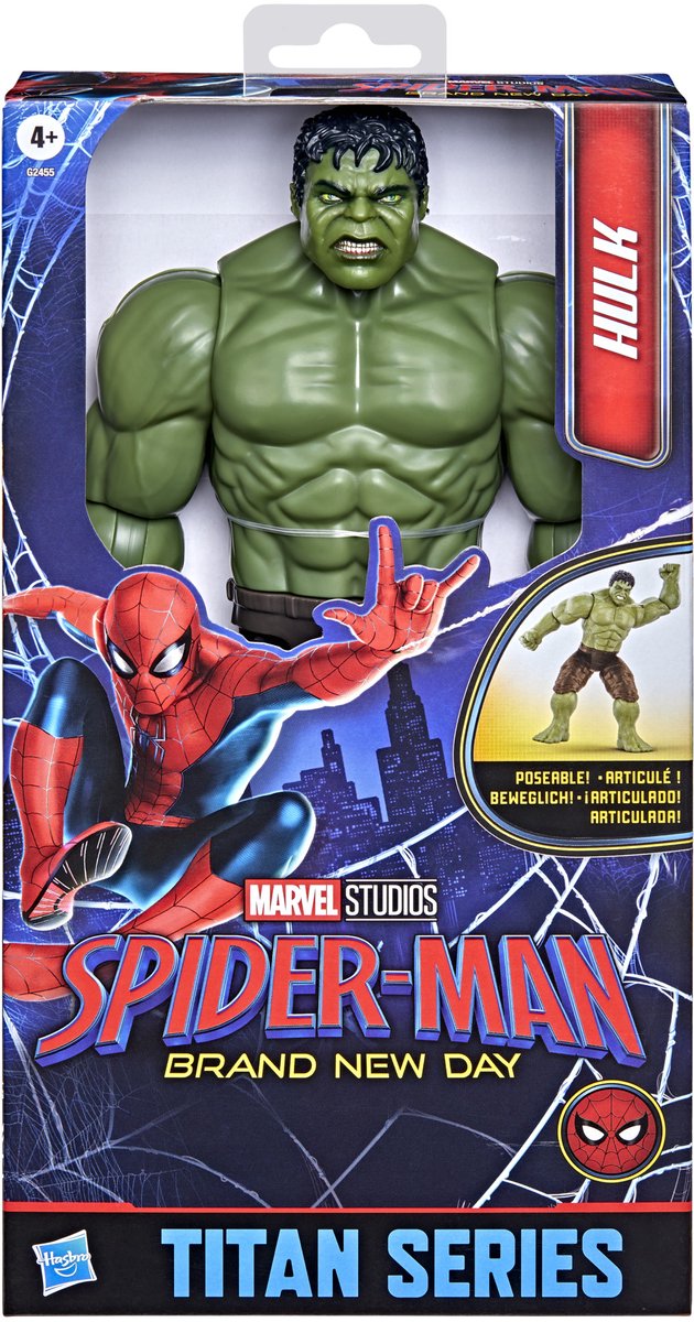 Hasbro – figurine de jeu Marvel Spiderman Titan, série Hulk