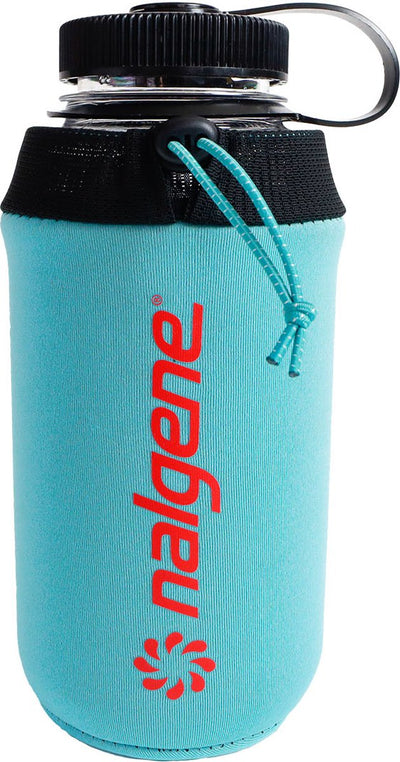 Nalgene - bouteille habillement col large 1 l manchon néoprène céruléen
