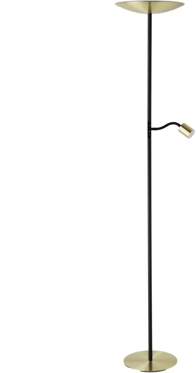 Lampadaire Eglo conivarino - lampe de lecture - LED - 170 cm - or - dimmable