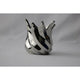 Photophore ambiance manoir argent 9x9x9,3cm