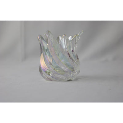 Manoir ambiance photophore tulipe blanc 9x9x9,3cm