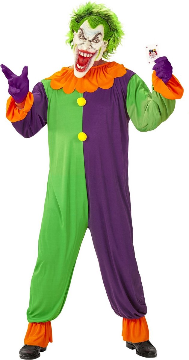 Costume d'horreur de monstre Finidi | le mauvais joker José | homme | moyen | costume de carnaval | déguisements