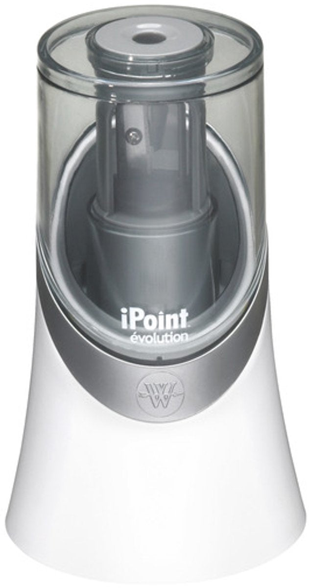 Taille-crayon Westcott - ipoint évolution - électrique - sans piles - blanc - ac-e55031