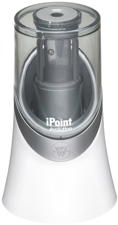 Taille-crayon Westcott - ipoint évolution - électrique - sans piles - blanc - ac-e55031