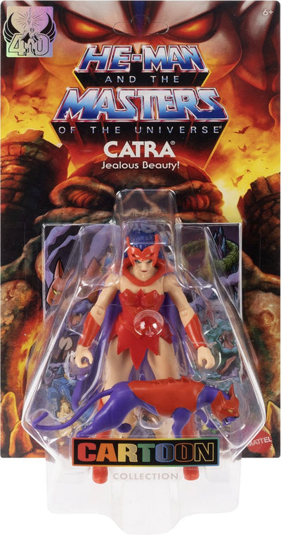 Mattel les maîtres de l'univers origines figurine catra (collection dessin animé) figurine articulée 14 cm
