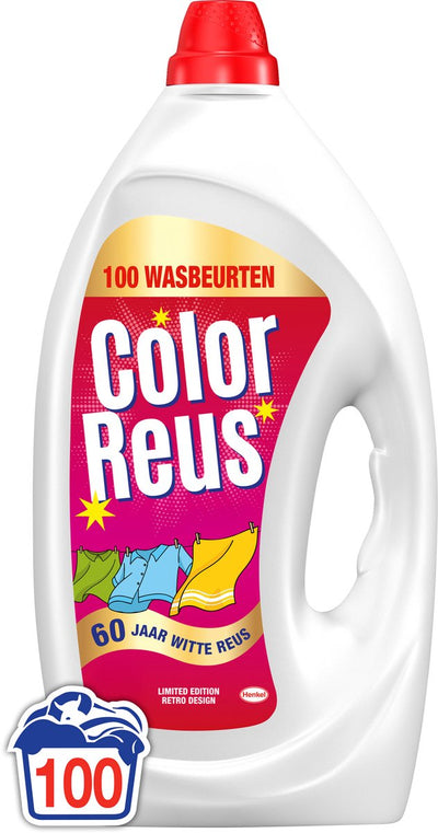 Gel géant couleur - lessive liquide - lessive colorée - 100 lavages - conditionnement vrac