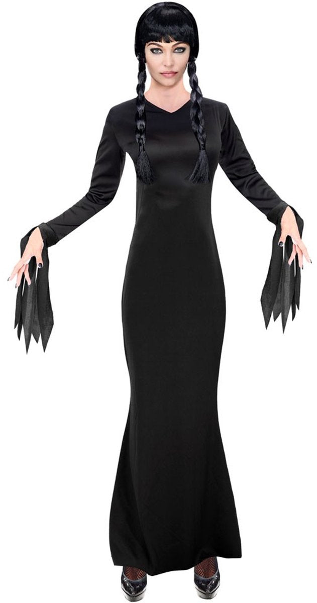 Widmann la morticia de la famille Addams - robe noire - taille l