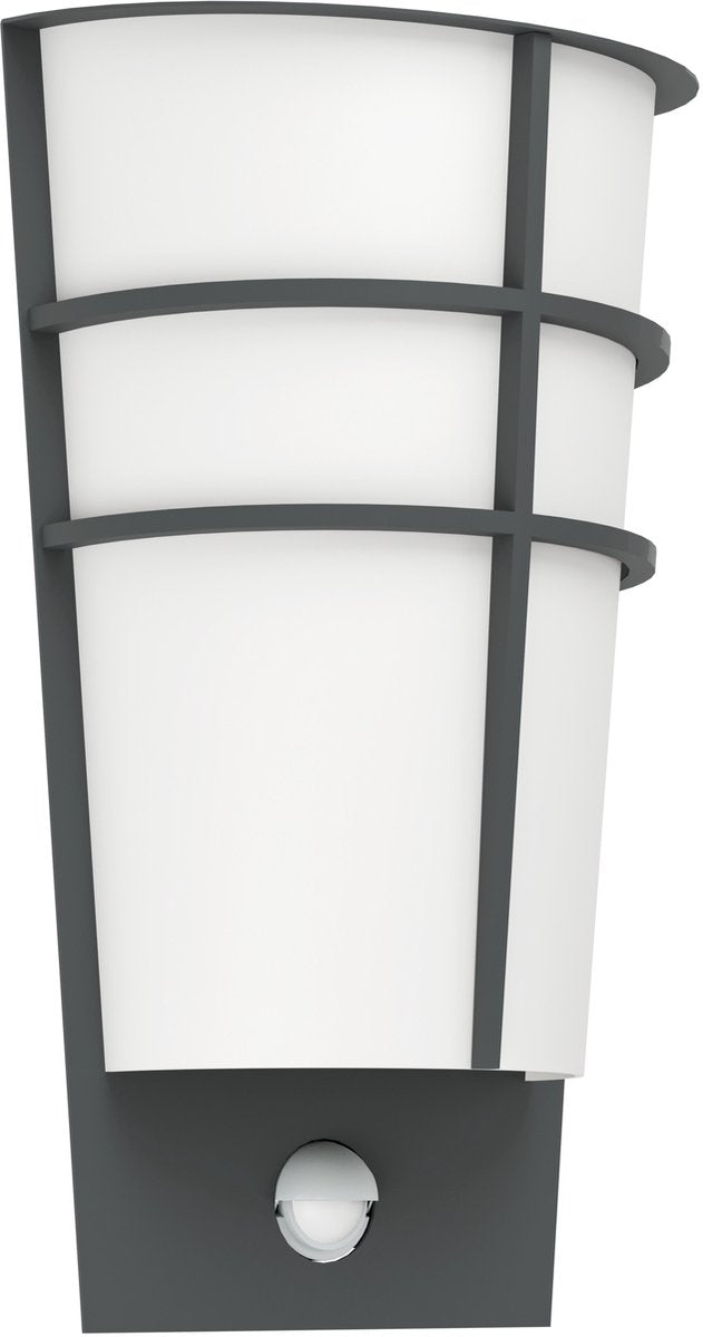 Eglo breganzo 1 - éclairage extérieur - ip44 - applique - 2 lumières - anthracite - blanc