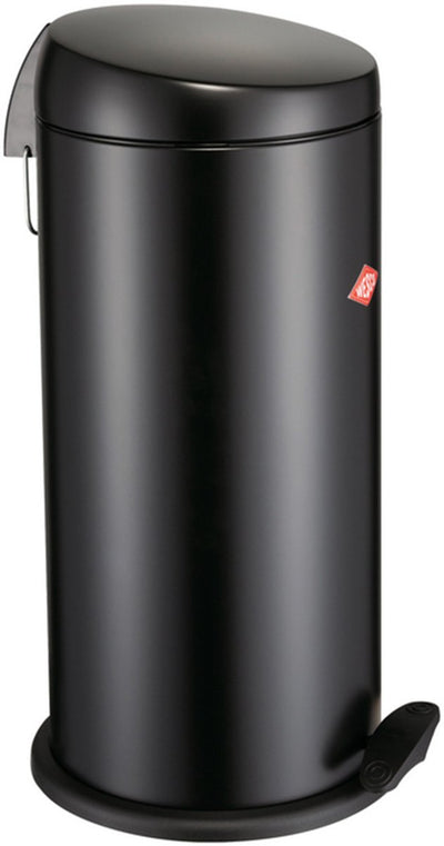 Wesco capboy maxi poubelle | poubelle à pédale | 22 litres | métal - noir mat | poubelle - fabriquée en Allemagne