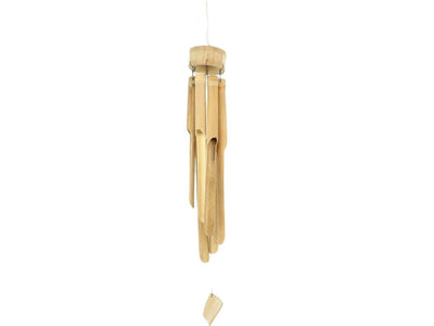 Hbx carillon à vent naturel vivant bois flotté ø15xh23cm