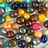 Perles d'eau douce Creativ company, d 5-6 mm, taille de trou 0,5 mm, couleurs de nacre, 60 pièces 1 boîte