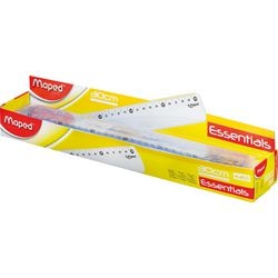 Règle start 146 maped plastique 30 cm transparent
