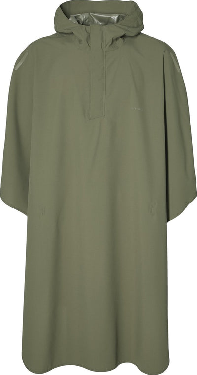 Poncho basilic hoga unisexe vert olive taille unique