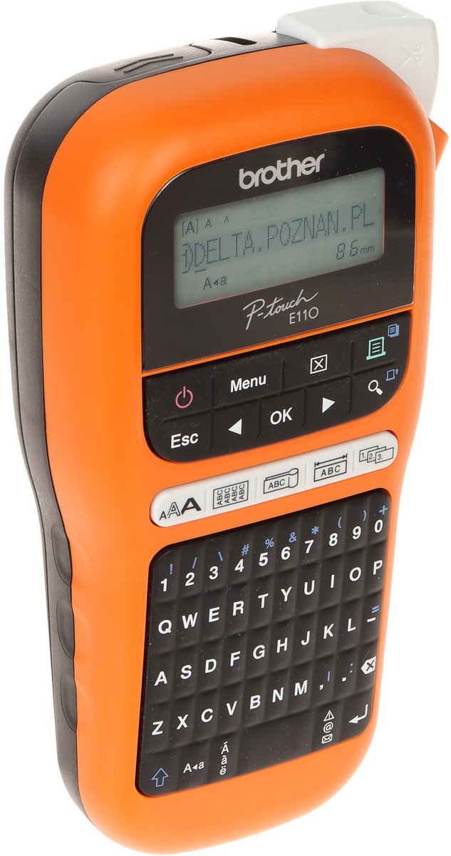 Brother pt-e110vp-pack - imprimante d'étiquettes - écran LCD - largeur d'étiquette 12 mm - clavier QWERTY