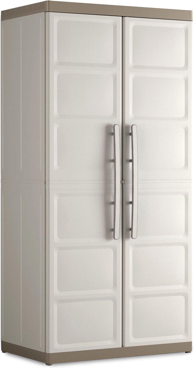 Kis Keter Excellence XL meuble de rangement haut - 4 étagères - 54x89x182cm - beige taupe