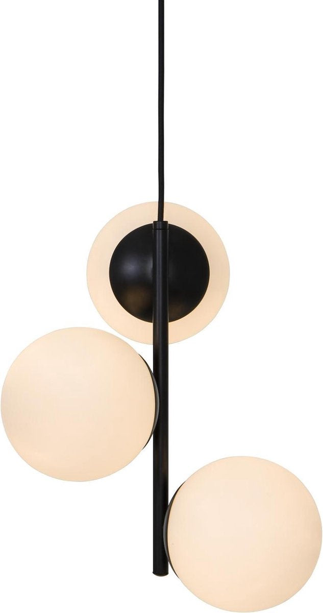 Nordlux lilly suspension-e14-verre opale noir