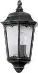 Eglo navedo - éclairage extérieur - applique - 1 lumière - noir, patine argent